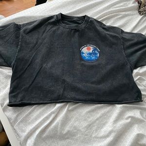 Brandy Melville golden coat cropped T Shirt